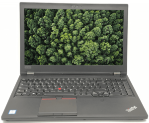 Refurbished Lenovo ThinkPad P52 mit Intel Core i7-8850H und NVIDIA Quadro P1000, perfekt für High-Performance Computing und professionelle Grafikprojekte auf einem FullHD Display.