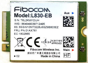 Fibocom L830-EB- 4G LTE WWAN-Modul Für Lenovo ThinkPad FRU: 01AX761